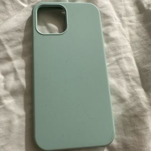 iPhone 12 mint blue silicone case
